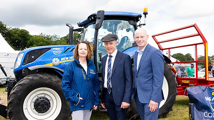 Michael Healy-Rae TD with Adrienne Duff and Ciaran Roche of the HSA. (Photo: Alison Miles)