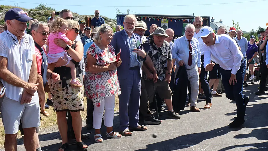 Bowling is an example where sport and heritage meet, says Micheál Martin Image