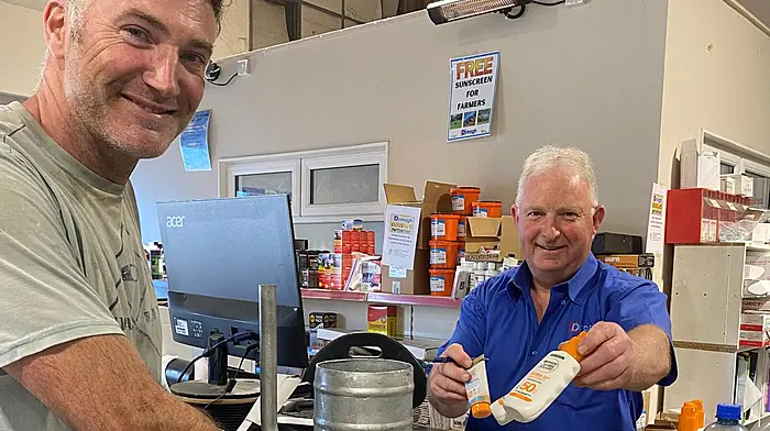 Sunsafe: free sunscreen for Drinagh farm customers Image