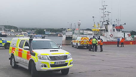 Coast Guard and local Gardaí assist in the recovery of a body from a fishing trawler in Castletownbere Image