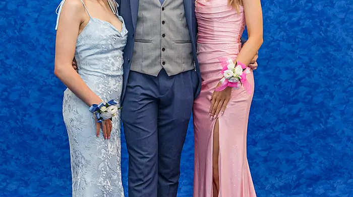 Cousins Ciara, Ultan and Aisling Murphy enjoying their Debs in Castletownbere. (Photo: Anne Marie Cronin)