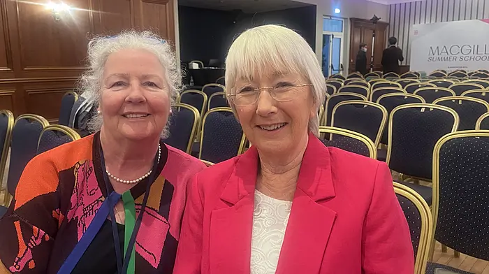 Letty Baker and Mary Hannifin at the MacGill Summer School in the Glenties in County Donegal.