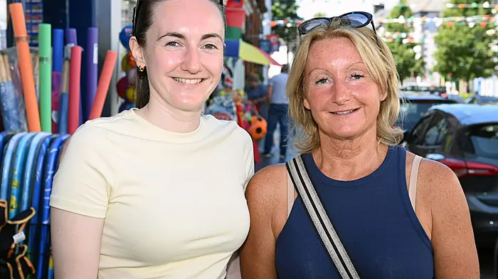 Emer O'Regan and her mum Siobhán from Barryroe out and about in Clonakilty.    (Photo: Martin Walsh)