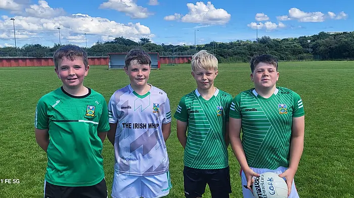 Bunratty’s U12 players Eoin Hurley, Eddie Bennett, Conor Keohane and Rory O’Driscoll attended the Skibbereen regional development U12 squad sessions.  The boys enjoyed the opportunity to improve their talents.