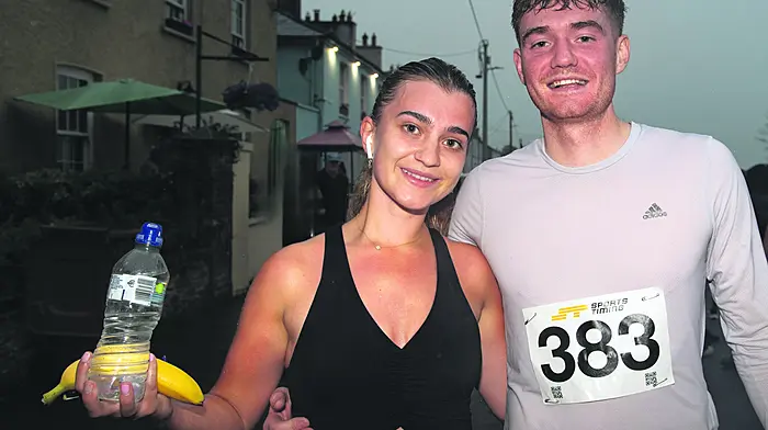 Michael O'Connell (Berrings) and Aine Falvey both took part in the recent Courtmacsherry 10km Road Race. Michael recorded a time of 42m. 40s and Aine clocked a time of 54m. 59s.  (Photo: Martin Walsh)