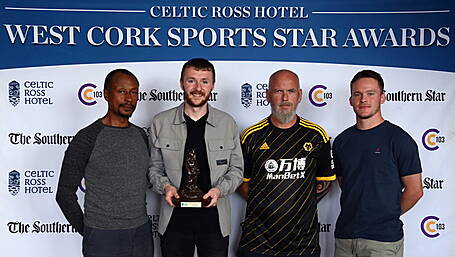 Chris Collins shoots, scores and adds West Cork Sports Star award to his collection of accolades Image
