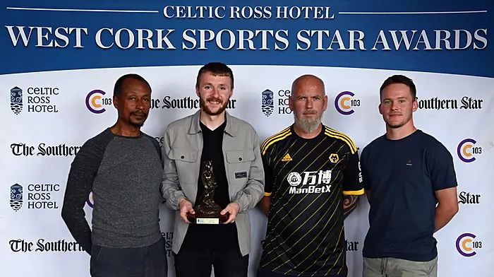 Chris Collins shoots, scores and adds West Cork Sports Star award to his collection of accolades Image