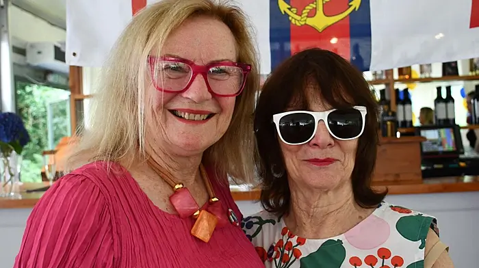 Delwyn Klevenow, Kinsale and Georgie Keane, Inisbeg Estate at the Baltimore RNLI Ladies Lunch fundraising event at Inisbeg Estate last week. Photo; Anne Minihane.