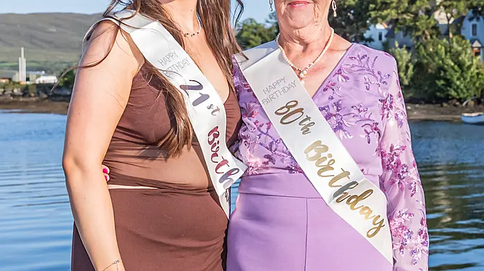 Leah Murphy celebrating her 21st Birthday with her nana Ann Murphy who celebrated her 80th over the weekend Picture: Anne Marie Cronin Photography
