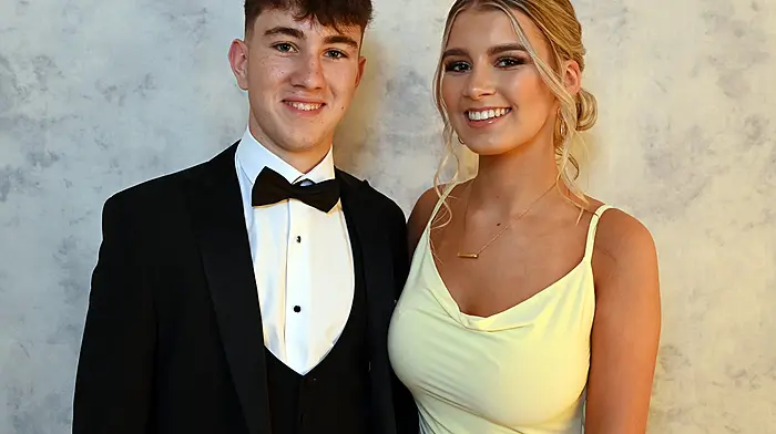 Rathbarry's Joseph O'Sullivan with Sarah Keohane attended the Mount Saint Michael's Secondary School (Rosscarbery) Graduation Ball at the Rochestown Park Hotel.  Photo: Martin Walsh.