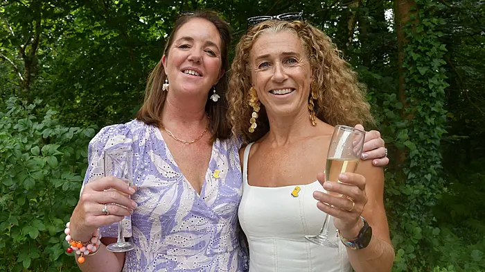 Ruth McSweeney and Rosaleen Mackeown organisers of the wonderfully successful Baltimore RNLI Ladies Lunch at Inisbeg Estate last weekend. Photo; Anne Minihane.
