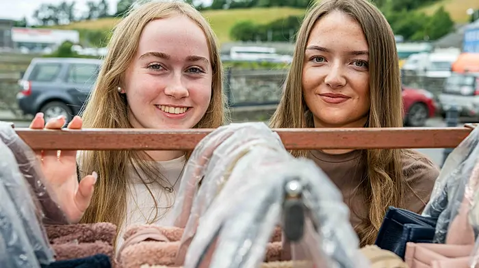 Recently found browsing the handbags  at the Bantry Market were Mary Conroy and Kelly Devaney from Dublin. Picture: Andy Gibson.