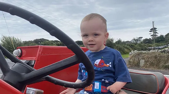 Odhran O'Regan enjoying recent day out at the Schull Show.