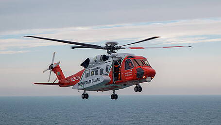Valentia coastguard helicopter deployed to aid  search of missing person Image