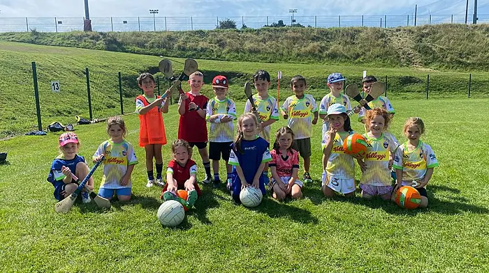 Some of the boys and girls participating in the Bandon GAA Cúl Camp this week.