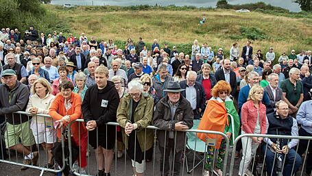 Michael Collins faithful are told to think in long strides Image