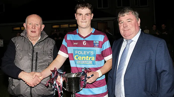 Ibane Gaels captain Tomás Ó Buachalla pays tribute to late Donal Holland after Carbery U21A football final win Image