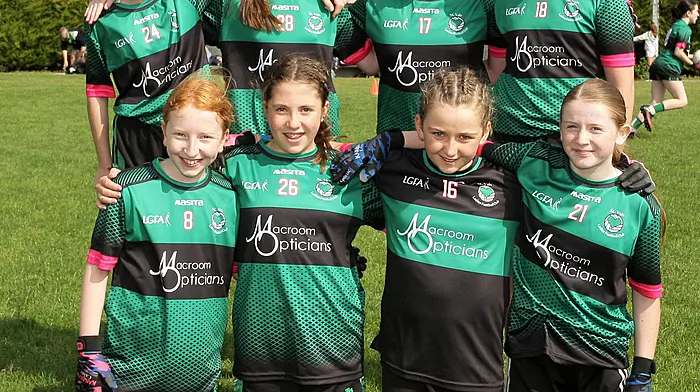 The St Vals A team taking part in the Munster U12 LGFA Blitz at Rosscarbery. (Photo: Paddy Feen)