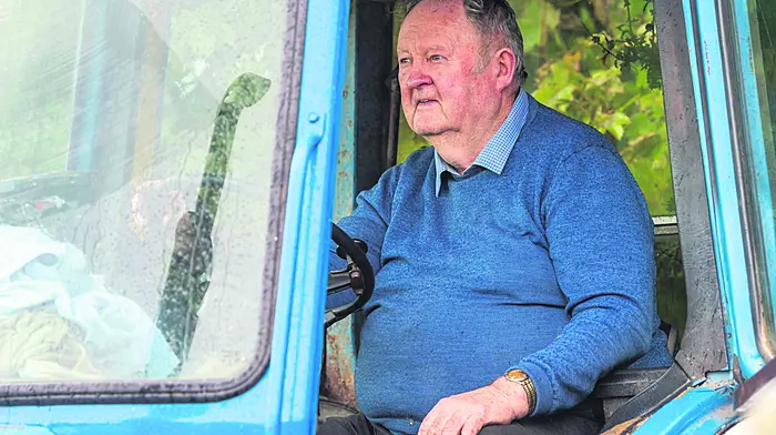 Taking part in the charity tractor run in Rossmore was John Collins from Rossmore with his 1989 Ford 7610 tractor. Picture: Andy Gibson.