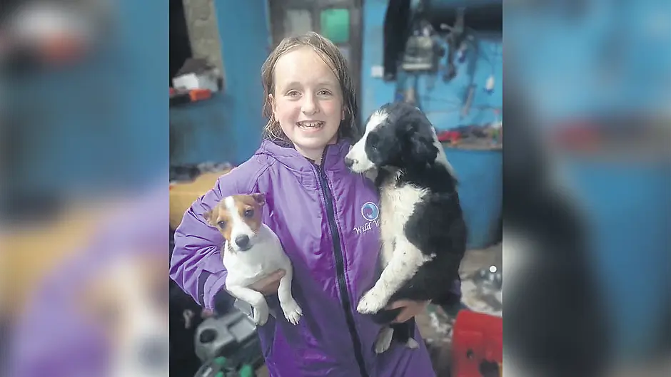 Children show their love for brave Beara girl Féile Image