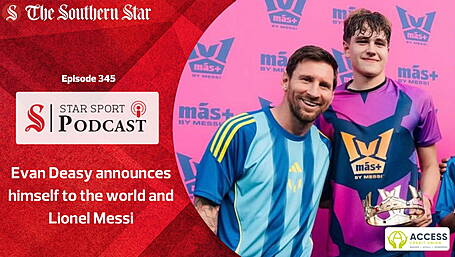 Evan Deasy announces himself to the world and Lionel Messi Image