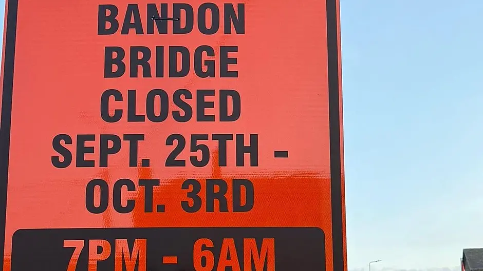 Night time closure for Bandon bridge until Oct 3rd Image