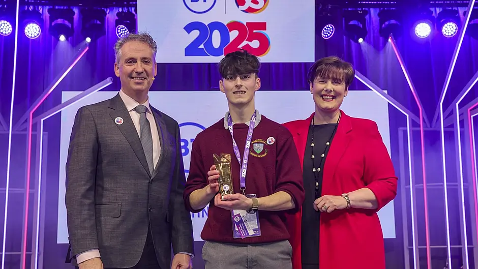 BREAKING: Bandon student Tomás Markey wins individual award at 61st BT Young Scientist of the Year Image