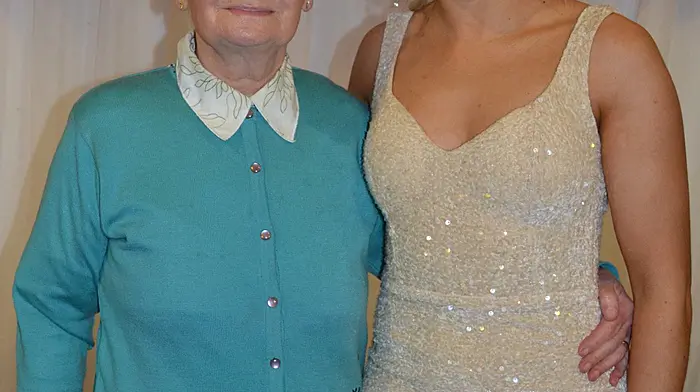 O'Donovan Rossa captain and Cork star Laura O'Mahony pictured with her grandmother Siobhan O'Mahony at the club's celebration night.