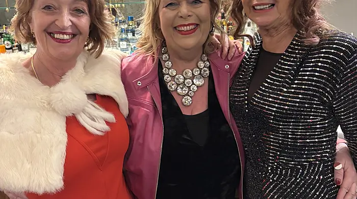 Maura McCabe, Eileen Sheppard and Kay O'Donovan, all Clonakilty, at the party.