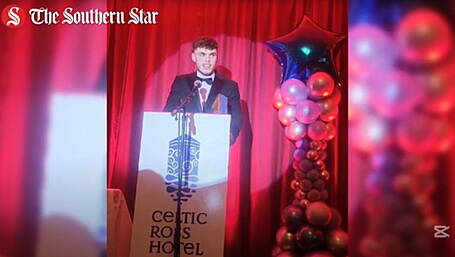 WATCH: Oran Brady was presented with the West Cork Sports Star Paudie Palmer Youth Award for 2024 Image