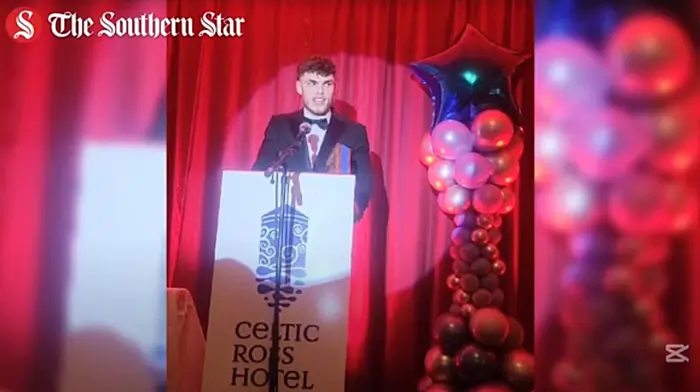 WATCH: Oran Brady was presented with the West Cork Sports Star Paudie Palmer Youth Award for 2024 Image