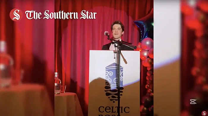 WATCH: Fintan McCarthy collected the West Cork Sports Star of the Year award for 2024 Image