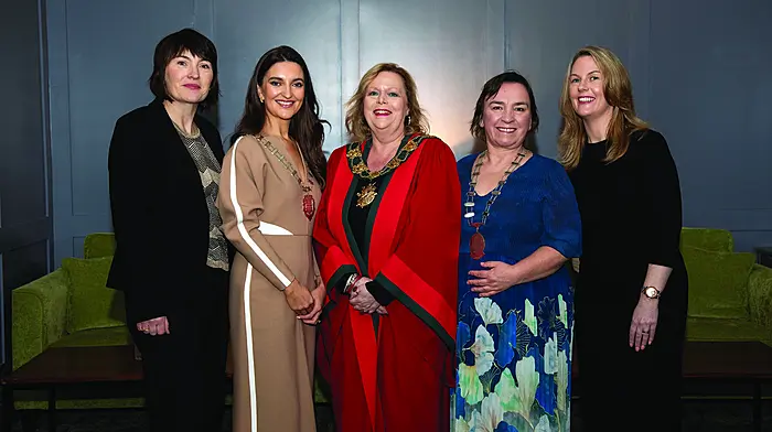 Catherine O'Brien (O'Brien Solicitors), Amy O'Sullivan (Network Ireland national president), mayor of Clonakilty Eileen Sheppard, Anna Healy (Network Ireland West Cork branch president and Niamh Moynihan, keynote speaker at Network Ireland West Cork branch's networking event at the Clonakilty Park Hotel. (Photo: Kathryn O'Shea)