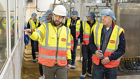 Dairygold suppliers get the inside view of processing plant Image