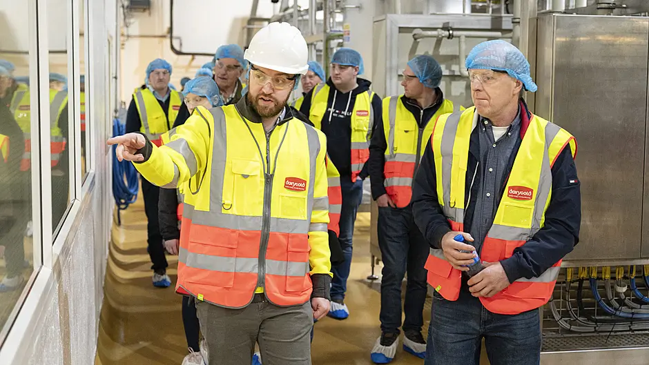Dairygold suppliers get the inside view of processing plant Image