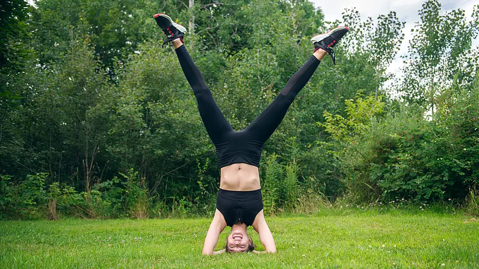 Head stands and mastering bread slicing machine – not the usual bucket list items! Image