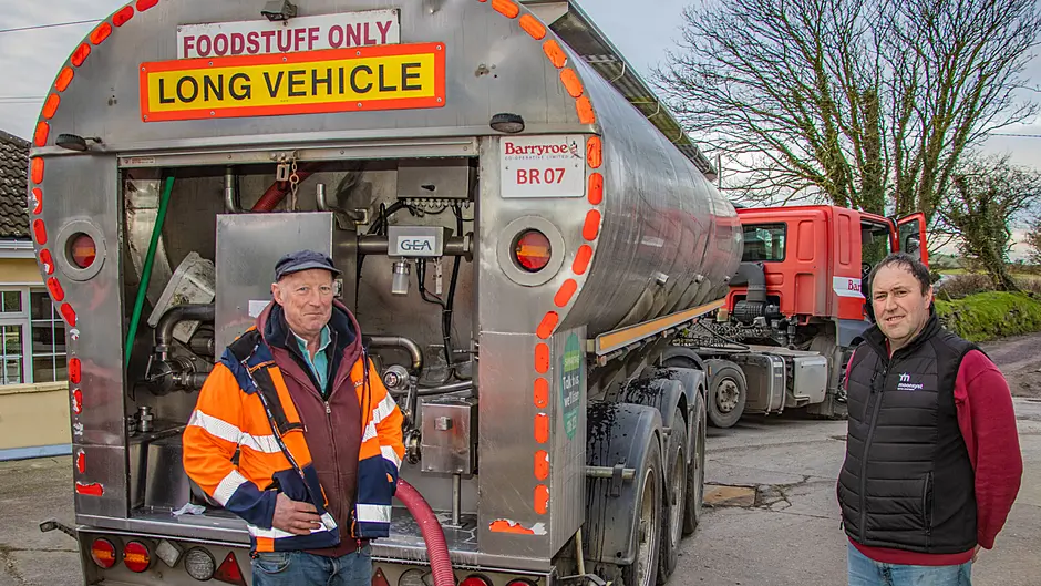 Seamus O'Donovan's 45 years of dedicated milk collection for Barryroe Co-op Image