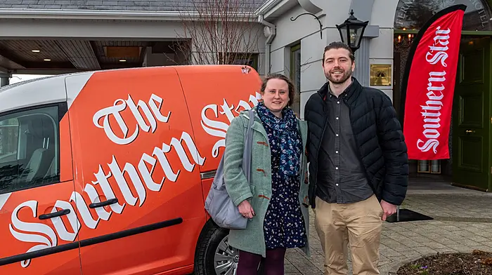 Attending the event were Helen Dawson and Daniel Burke, both West Cork Music. (Photo: Andy Gibson)
