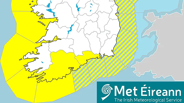 Yellow weather warning issued for West Cork Image