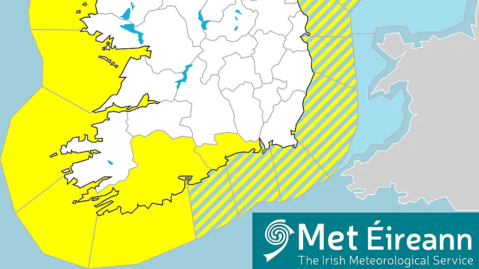 Yellow weather warning issued for West Cork Image