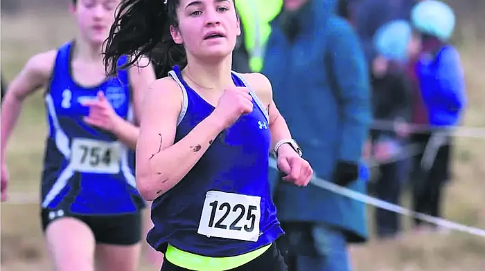 Chloe Ann O’Callaghan, Transition Year student at Schull Community College, recently won gold in the intermediate girls 3,000 race at the South Munster cross country championships. Chloe will now compete in the Munster finals in Clarecastle on Friday.