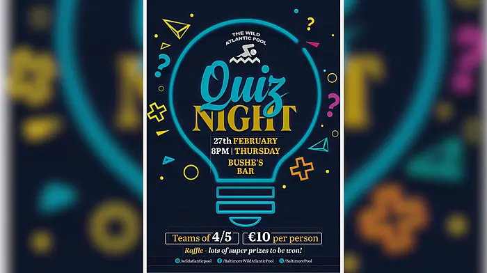 Baltimore Swimming Pool's Table Quiz fundraiser this Thursday Image
