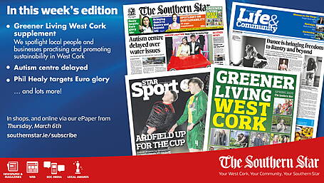 THE SOUTHERN STAR IS IN STORES NOW: Greener Living supplement; Autism centre delayed; Phil Healy targets Euro glory Image