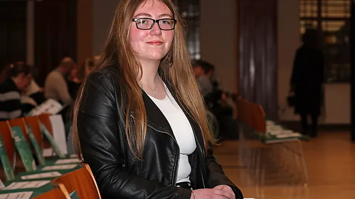 Shanice Kingston, Maria Immaculata Community College Dunmanway, at the Cork Education and Training Board Leaving Certificate, Leaving Certificate Applied and  Student of the Year awards ceremony 2024 which were held at City Hall in Cork. (Photo: Jim Coughlan)