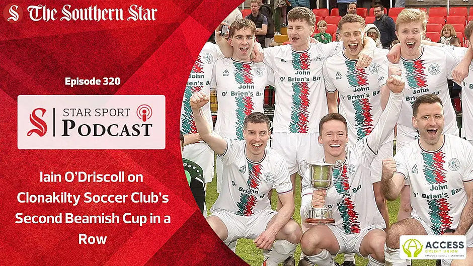 Iain O’Driscoll on Clonakilty Soccer Club winning back-to-back Beamish Cup titles Image