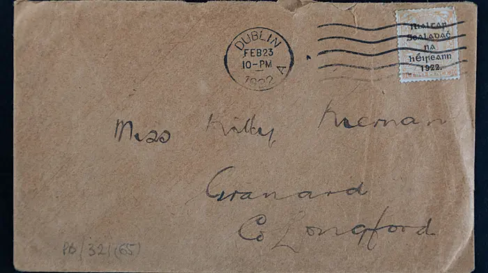 ‘Fondest love, Mícéal’: the late Mary Bannotti donates Michael Collins letters to Cork museum Image