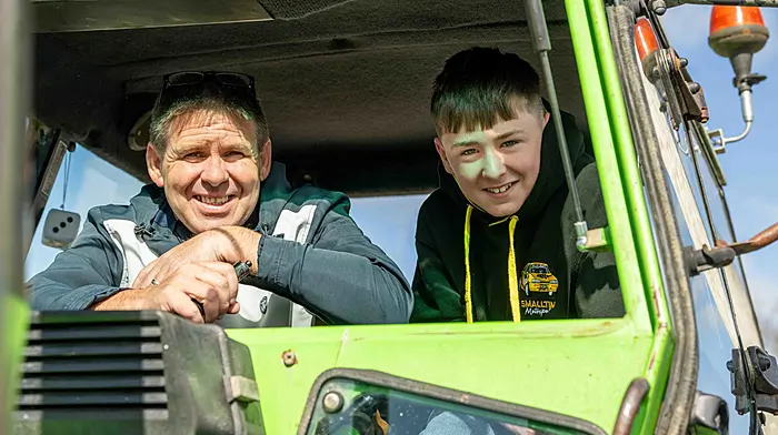 Elsewhere at the Crookstown Vintage Club run were Lissvarda's Martin and Luke Horgan in their 1984 Deutz-Fahr 120.