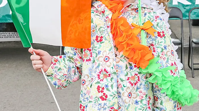 Lili O'Neill Sugrue enjoying the Castletownbere St. Patrick's Day parade. (Photo: Anne Marie Cronin)
