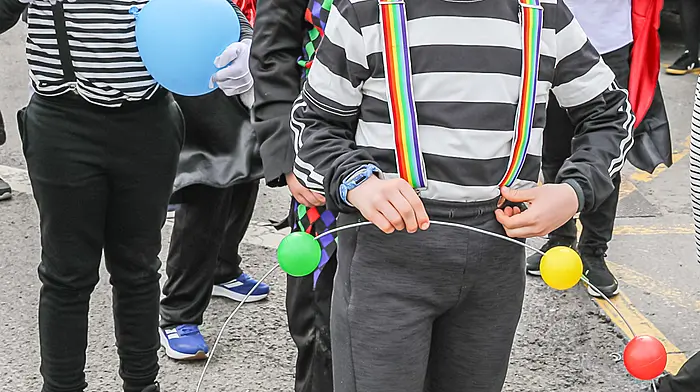 Killian O'Neill, ringmaster of the greatest show in town at Castletownbere's St Patrick's Day parade  (Photo: Anne Marie Cronin)