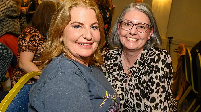 Mags Clancy and Emma Tyrell showed their support for the dancers